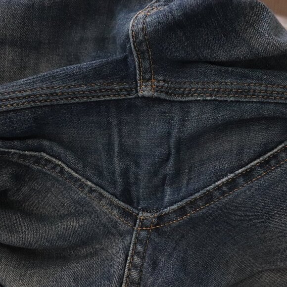 Du/er Performance 26x32 Straight Leg Slim 5-Pocket Blue Med-Wash Denim Jeans - Picture 10 of 14